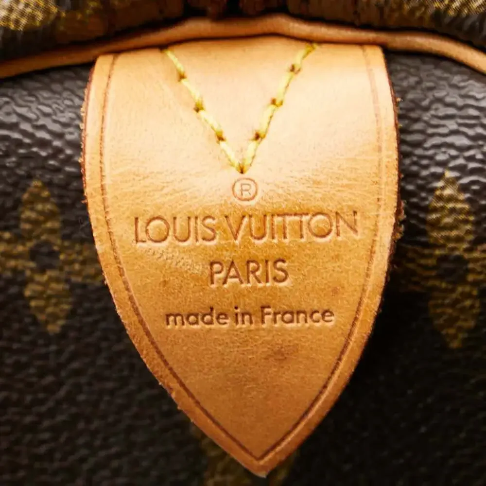 LOUIS VUITTON Authentic Brown Monogram Leather Keepall 60 Boston Bag
